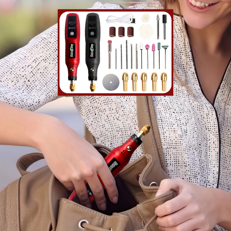 Cordless Rotary Tool Kit Accessories - Usb Snoerloze Roterende Gereedschapskit Houtbewerking Gravure