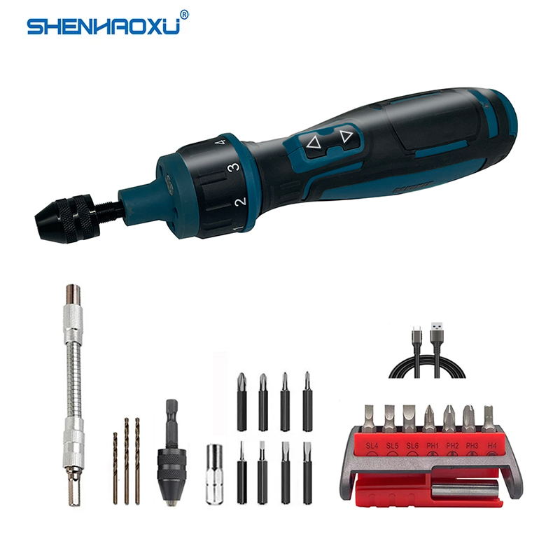 Electric Screwdriver Rechargeable Usb - Oplaadbare draadloze elektrische schroevendraaier Miniboormachine Elektrisch