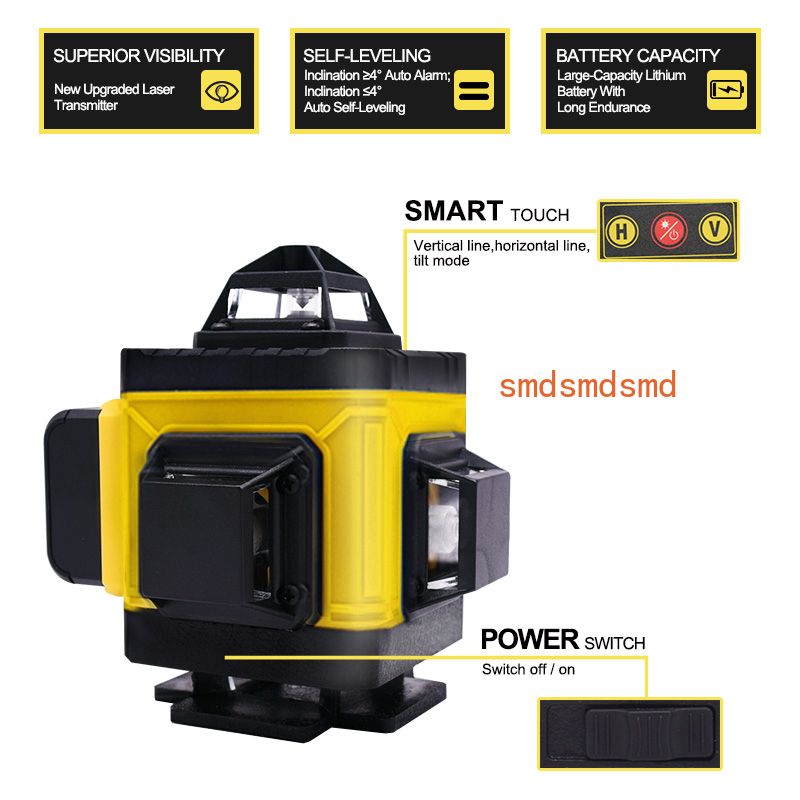 16-lijnen 4D-laserniveau Horiz - Laser Level 16 Lines 4D Green recensie en prijs