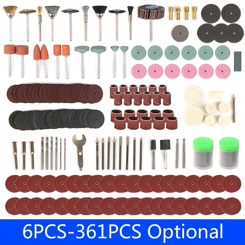 6 Stuks-361 Stuks Graveren Acc - Cordless Rotary Tool Kit Accessories recensie en prijs