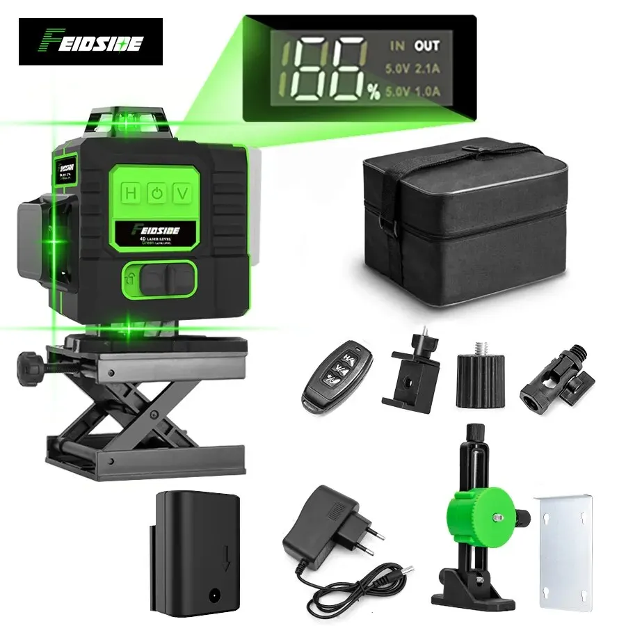 FEIDSIDE 16/12 Lijnen 4D/3D La - Laser Level 16 Lines 4D Green recensie en prijs