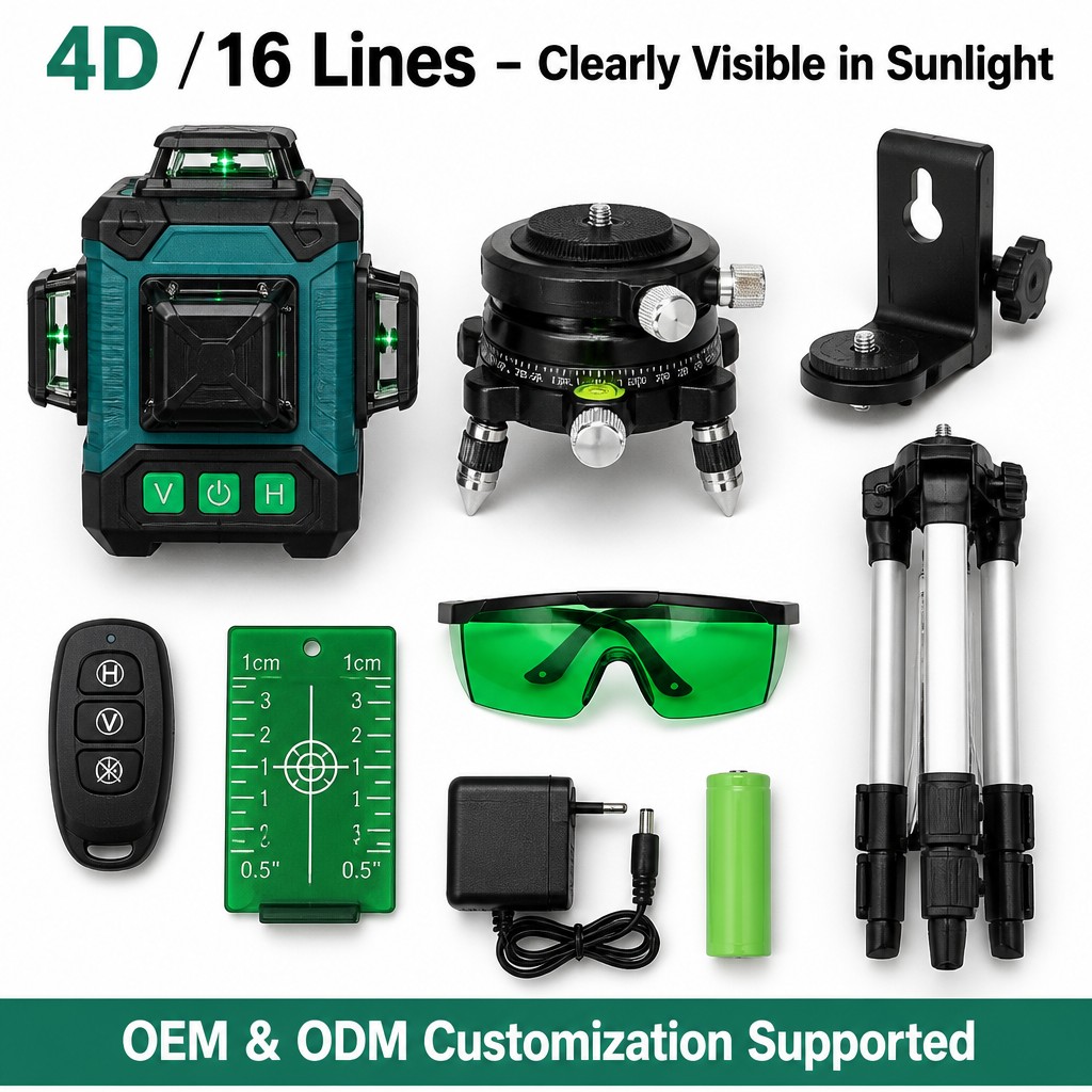 4D 16-lijns groene laserwaterp - Laser Level 16 Lines 4D Green recensie en prijs
