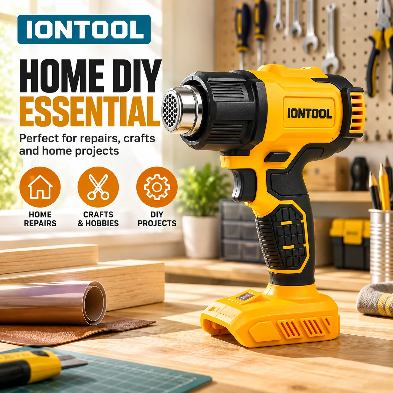 IONTOOL Gele Draadloze Heteluc - Cordless Heat Gun For Shrink Tubing recensie en prijs